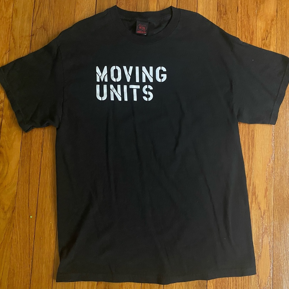 MOVING UNITS Vintage Cinder Block  black t-shirt. RARE. Never worn.